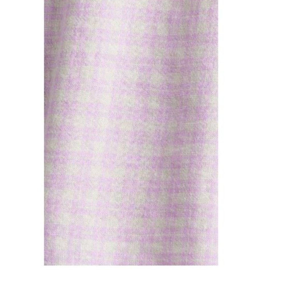 LAST DAY Madewell Purple Plaid Buttons Puff Sleeve Linen Blend Top NWT Size 2X - Picture 5 of 6